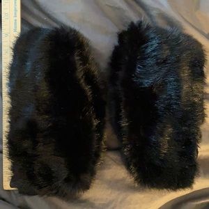 Realistic faux fur cuffs or boot toppers